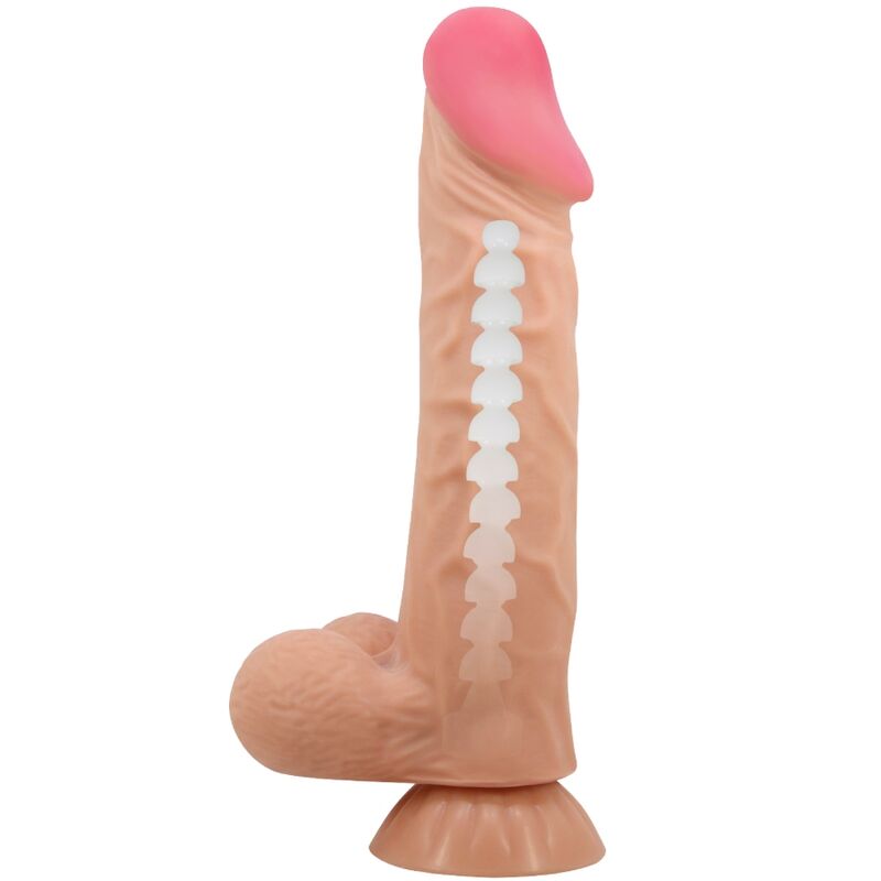 Pretty love - dildo realistico sliding skin series con ventosa scorrevole della pelle 24 cm-4