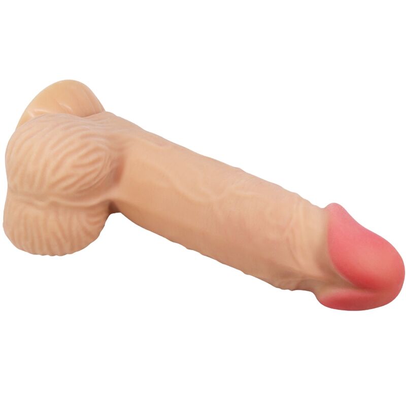 Pretty love - dildo realistico sliding skin series con ventosa scorrevole della pelle 20,6 cm-3