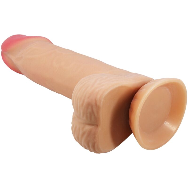 Pretty love - dildo realistico sliding skin series con ventosa scorrevole della pelle 20,6 cm-2