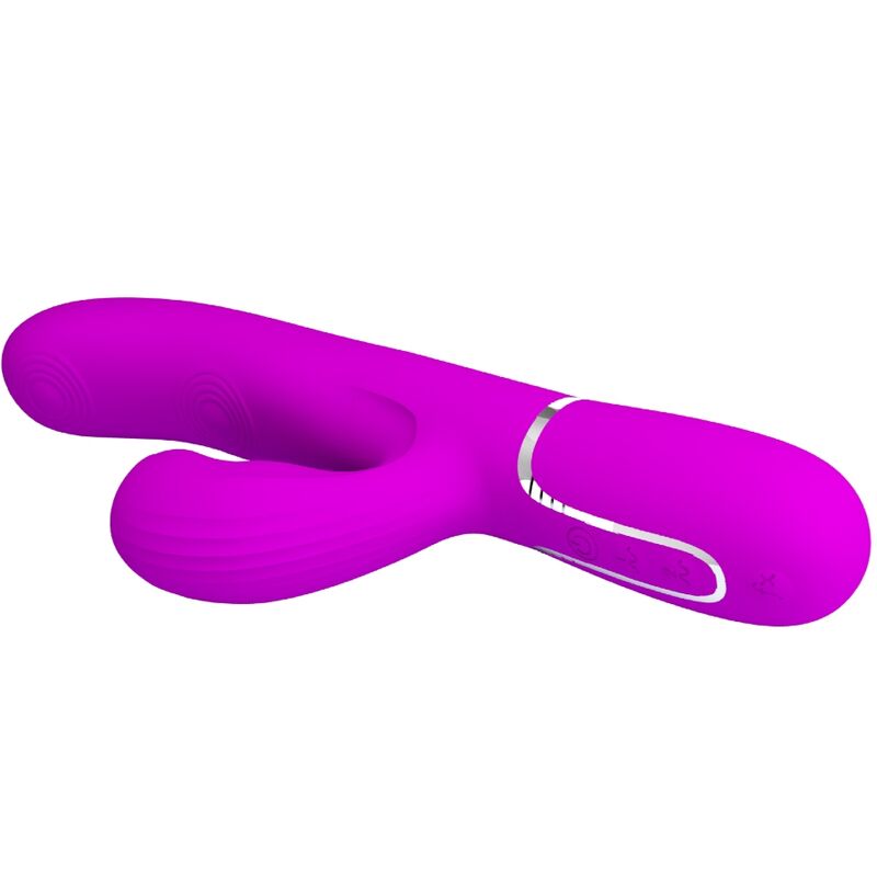 Pretty love - vibratore multifunzione perlita 3 in 1 g-spot viola-3