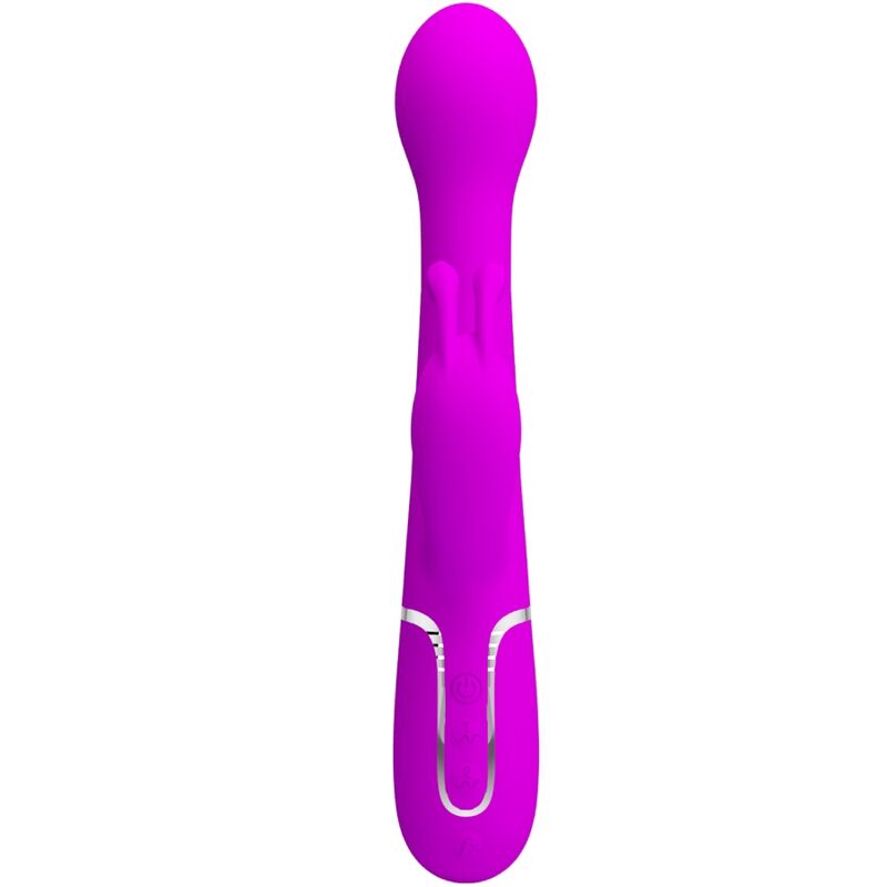 Pretty love - vibratore dejon rabbit 3 in 1 viola multifunzione-1