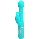 Pretty love - vibratore dejon rabbit 3 in 1 multifunzione verde acqua