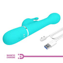 Pretty love - vibratore dejon rabbit 3 in 1 multifunzione verde acqua-8