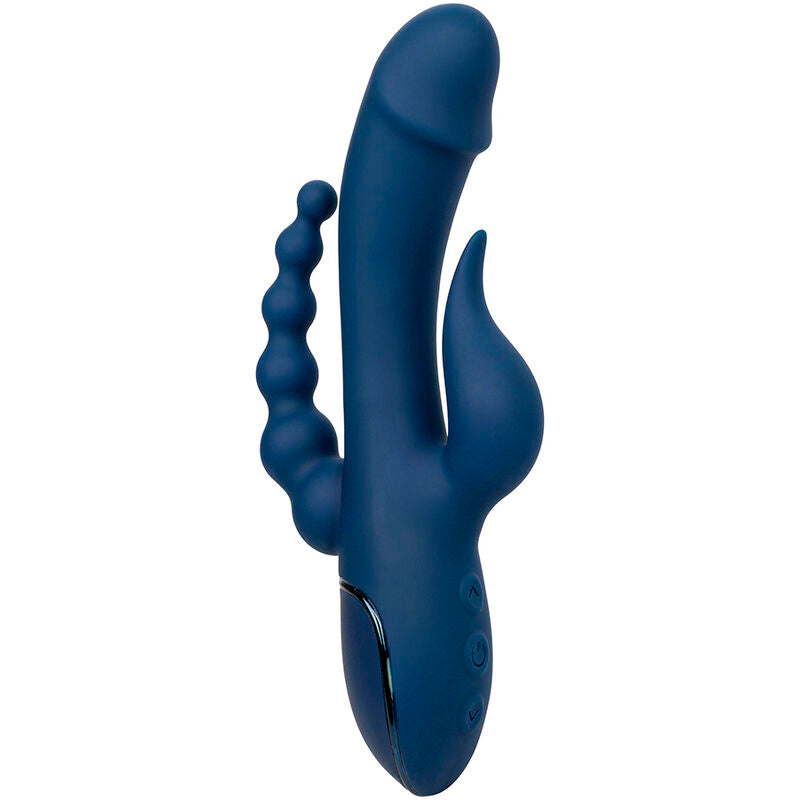 Calexotics - vibratore triplo orgasmo blu-2