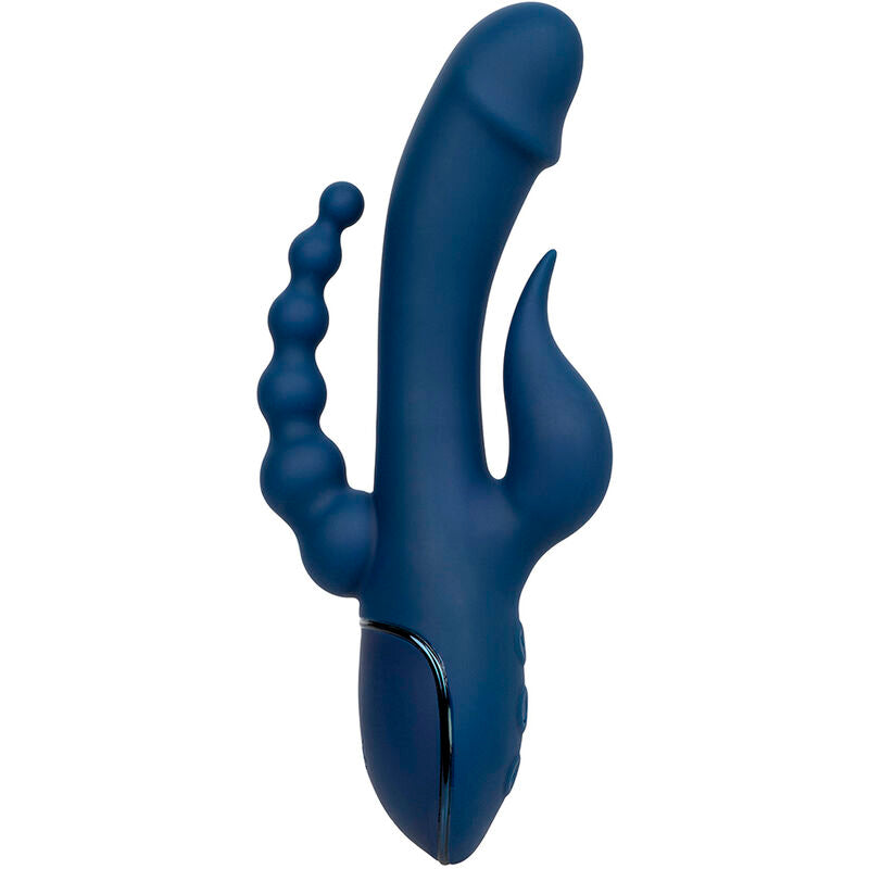 Calexotics - vibratore triplo orgasmo blu-3