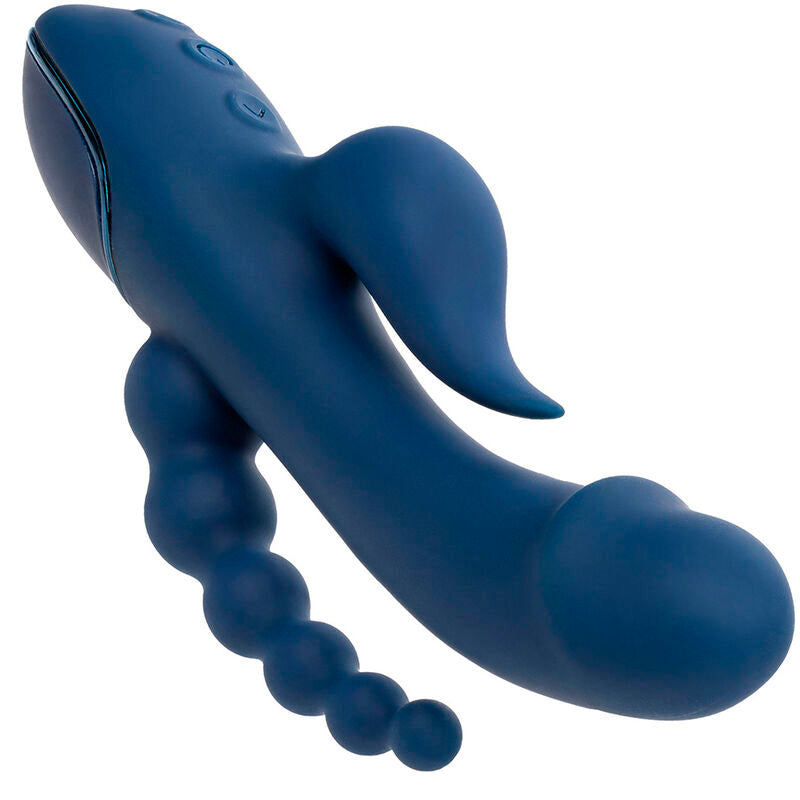 Calexotics - vibratore triplo orgasmo blu-5