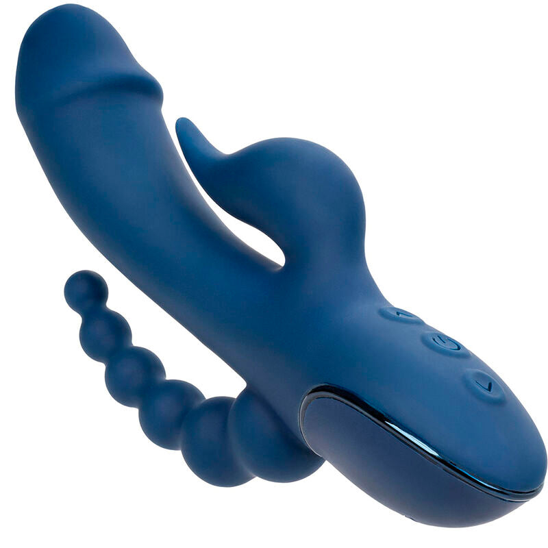 Calexotics - vibratore triplo orgasmo blu-4