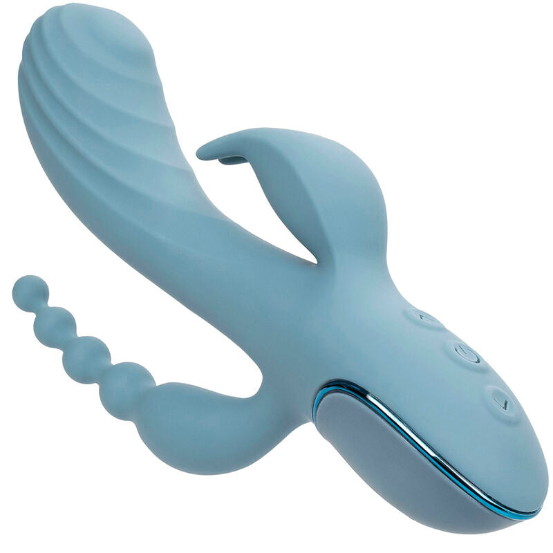 Calexotics - vibratore triple ecstasy grigio-4