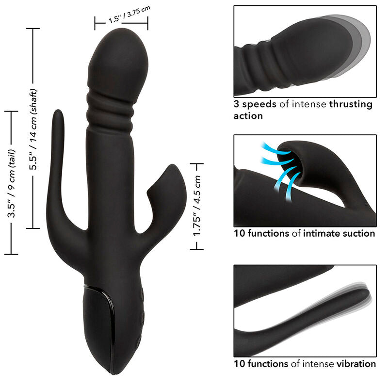 Calexotics - vibratore triple euphoria nero-8