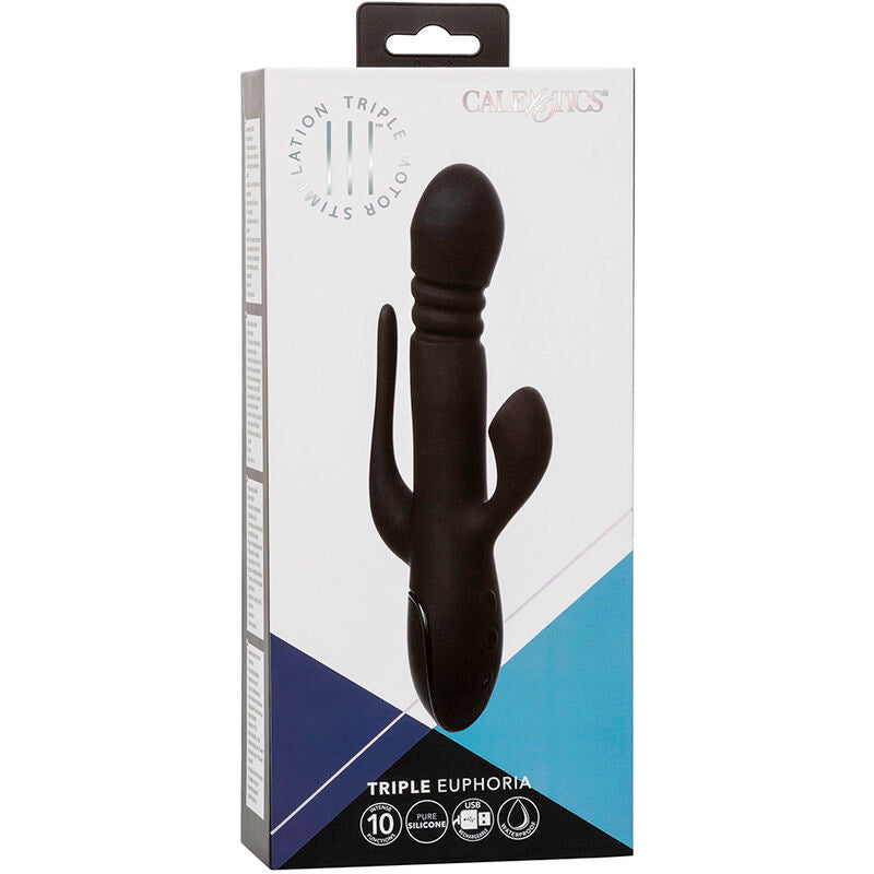 Calexotics - vibratore triple euphoria nero-10