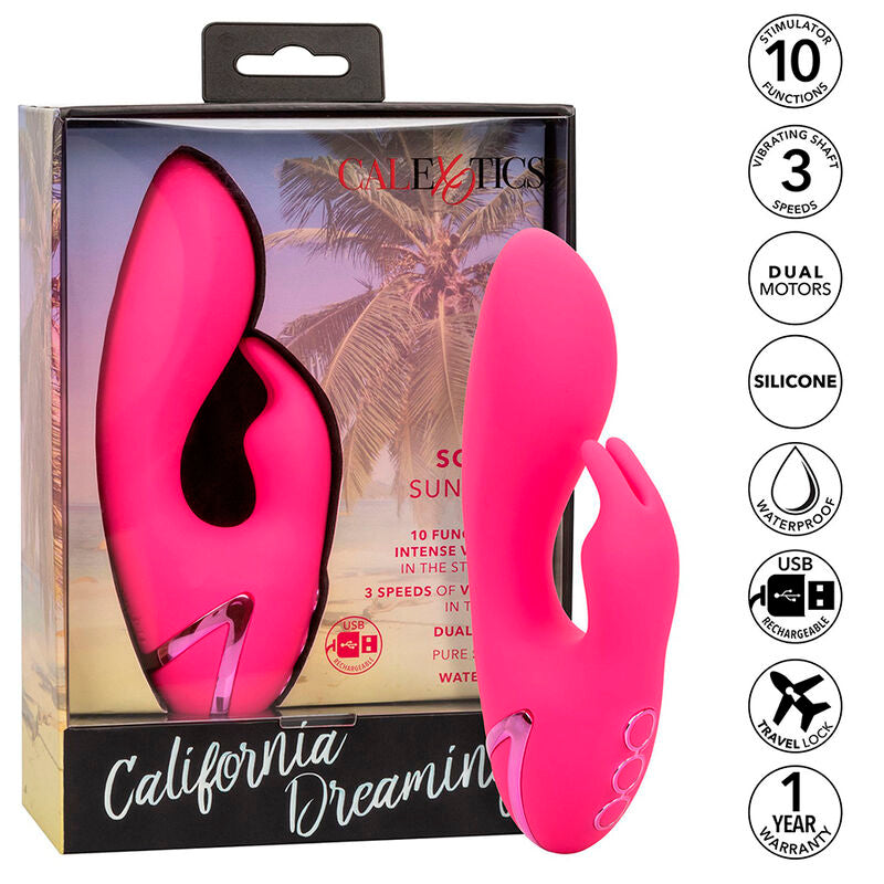 Calexotics - so. vibratore cal sunshine rabbit fucsia di california dreaming-1