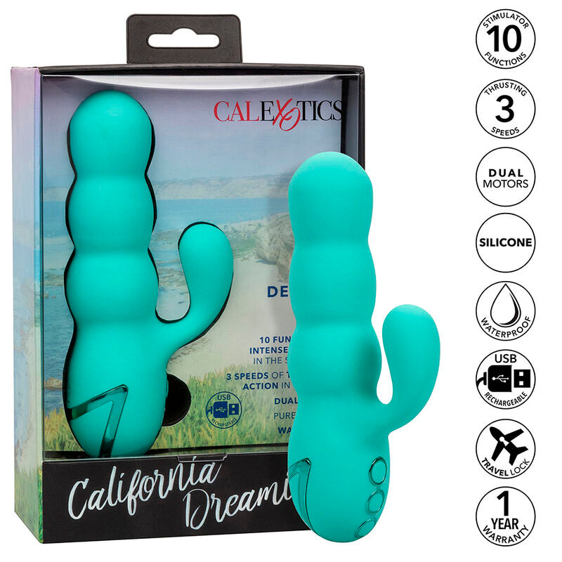 Calexotics - vibratore del mar diva rabbir aqua green di california dreaming-1