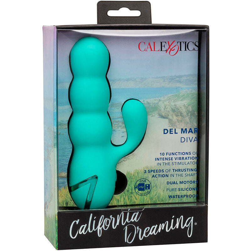 Calexotics - vibratore del mar diva rabbir aqua green di california dreaming-12