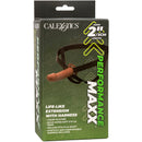 Calexotics - estensione reale performance maxx con imbracatura in pelle marrone-15