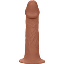 Calexotics - estensione reale performance maxx con imbracatura in pelle marrone-2