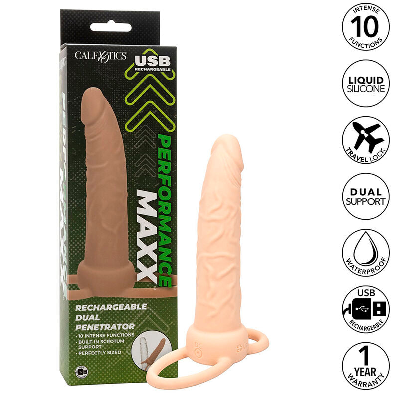 Calexotics - performance maxx ricaricabile doppio penetratore pelle leggera-2