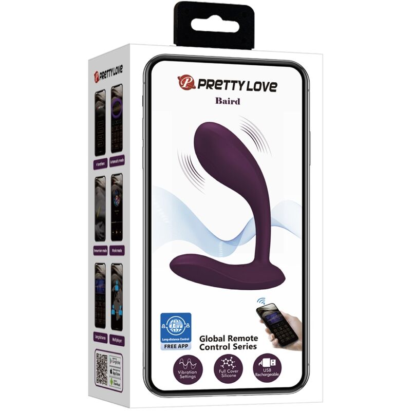 Pretty love - baird g-spot 12 vibrazioni ricaricabile app lila-13