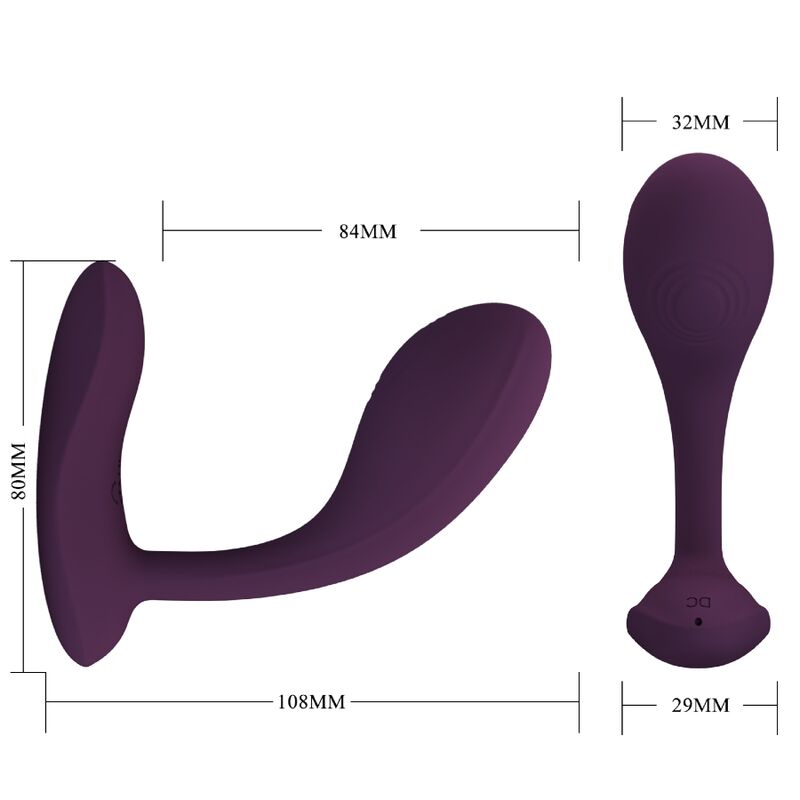 Pretty love - baird g-spot 12 vibrazioni ricaricabile app lila-3