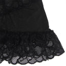 Subblime - baby doll con spalline regolabili e pizzo trasparente stampa floreale nero l/xl-10