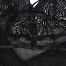 Subblime - babydoll con spalline regolabili in pizzo nero s/m-8