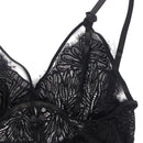 Subblime - babydoll con spalline regolabili in pizzo nero s/m-7