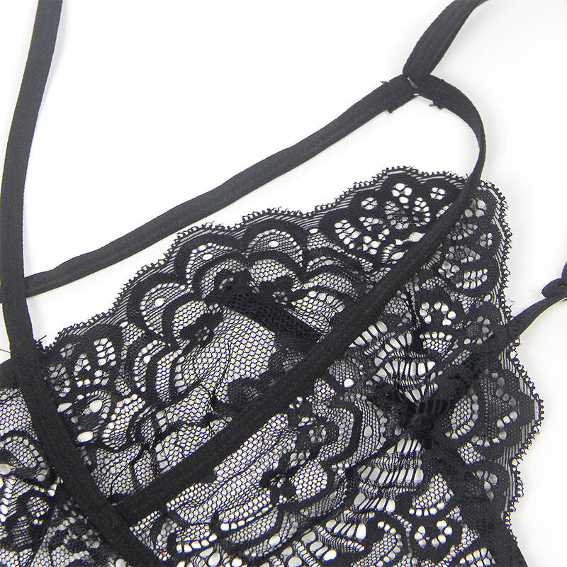 Subblime - costume polizia corpo in pizzo nero l/xl-8