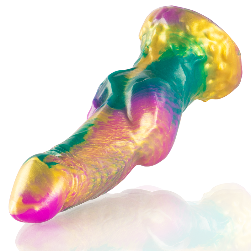 Epic - dildo iris con testicoli arcobaleno di piacere-3