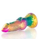 Epic - dildo iris con testicoli arcobaleno di piacere-5