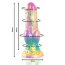 Epic - dildo iris con testicoli arcobaleno di piacere-2