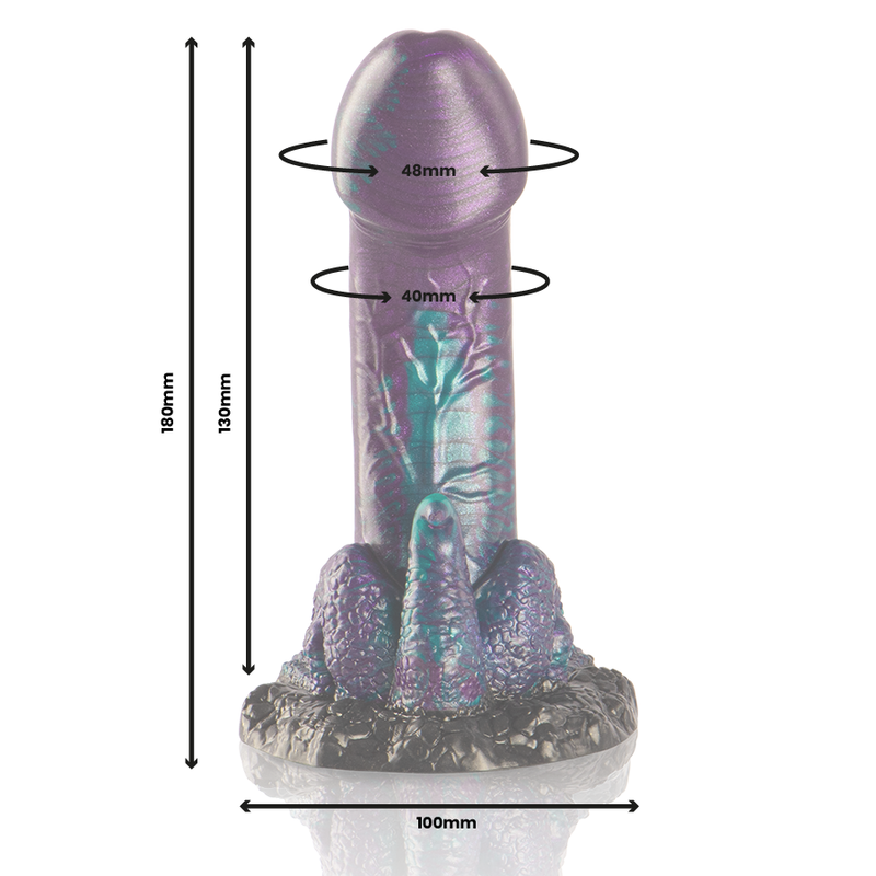 Epic - dildo basilisco doppio piacere scale taglia piccola-2