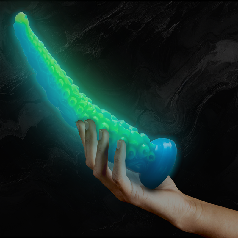 Epic - dildo fluorescente con tentacoli sottili di scylla dimensioni grandi-8