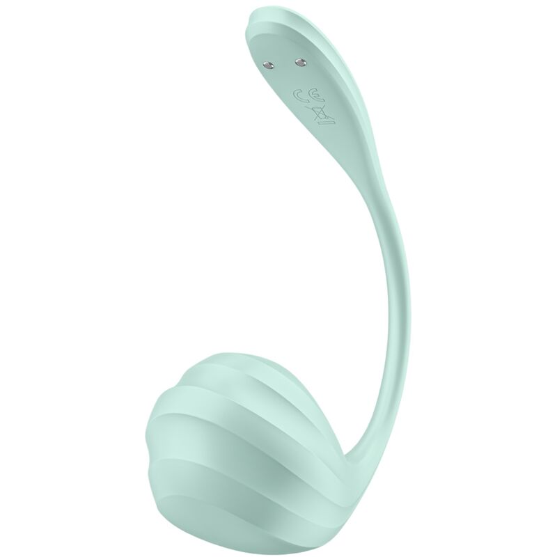 Satisfyer - stimolatore punto g petale liscio verde acqua app gratuita-2