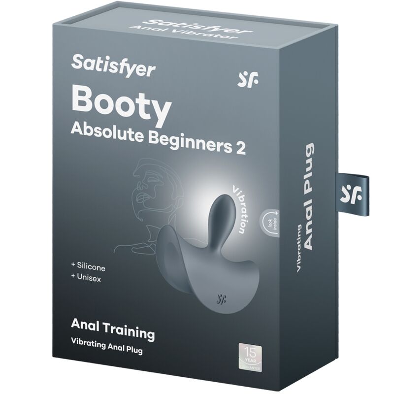 Satisfyer - booty assolute beginners 2 vibratore plug anale unisex nero