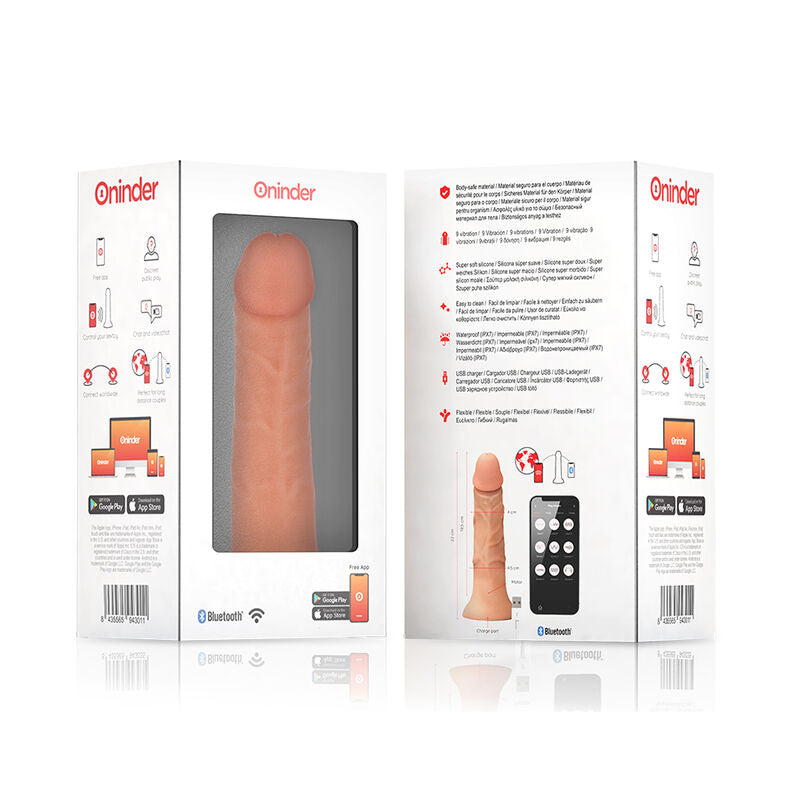 Oninder - dildo vibratore grande bogotã 9 velocitã naturale 22 cm -o- 4.5 cm - app gratuita-7