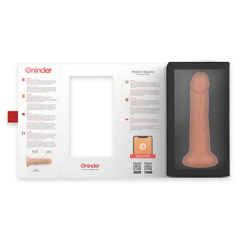 Oninder - dildo vibratore medio bogotã 9 velocitã naturale 20 cm -o- 4.2 cm - app gratuita-5