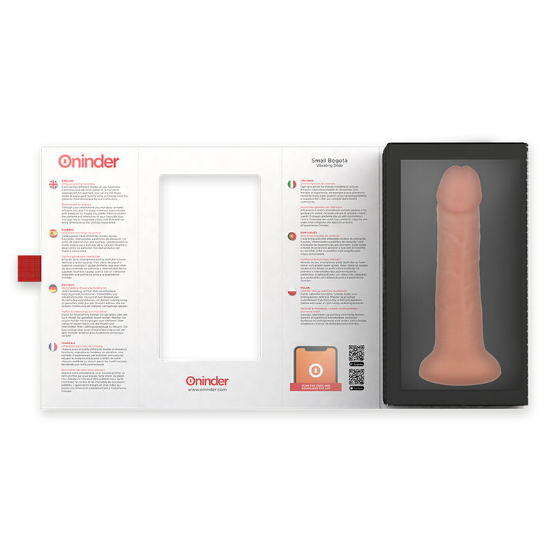 Oninder - dildo vibratore piccolo bogotã 9 velocitã naturale 17.5 cm -o- 4 cm - app gratuita-4