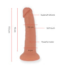 Oninder - dildo vibratore piccolo bogotã 9 velocitã naturale 17.5 cm -o- 4 cm - app gratuita-2