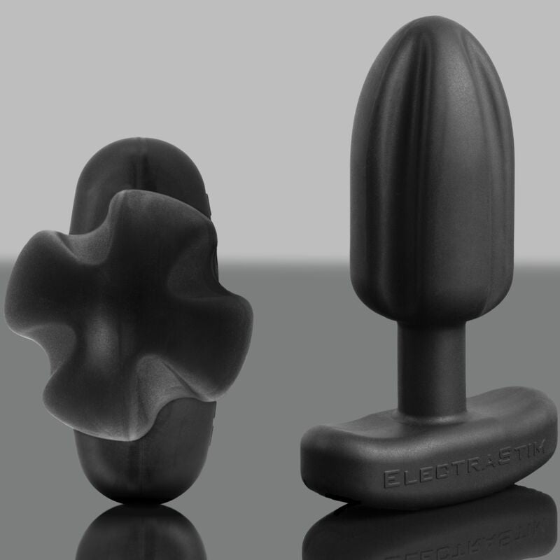 Electrastim - tartarus plug anale quadripolare in silicone nero-6