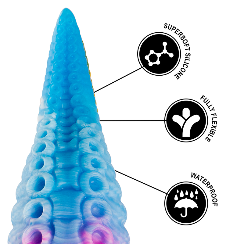 Epic - dildo con tentacoli blu phorcys grande-6