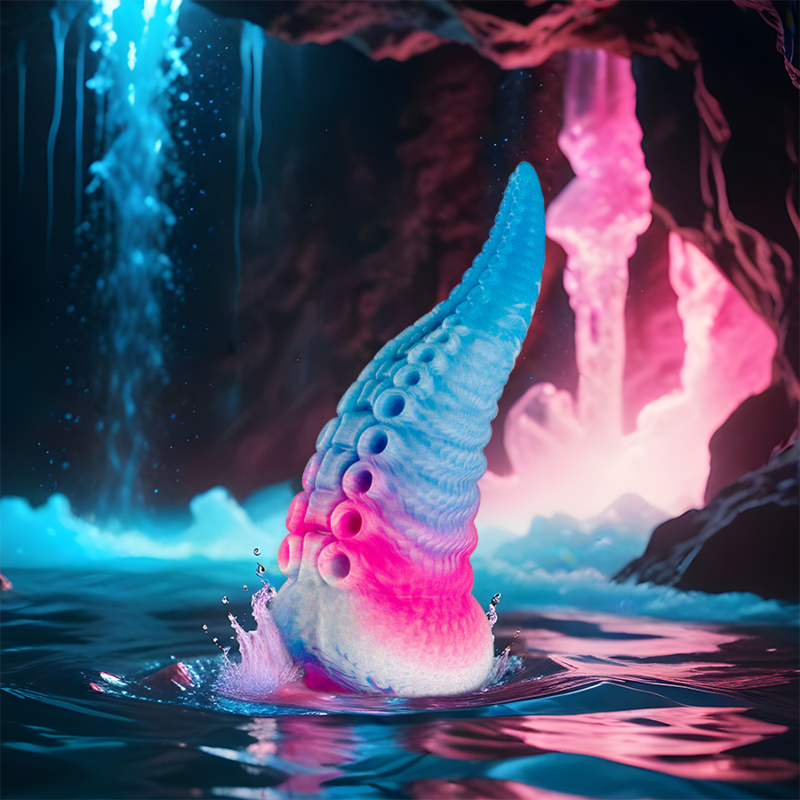 Epic - dildo con tentacoli blu phorcys grande-8