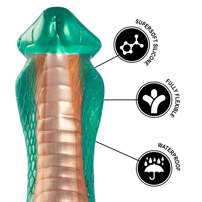 Epic - dildo pitone cobra verde-7