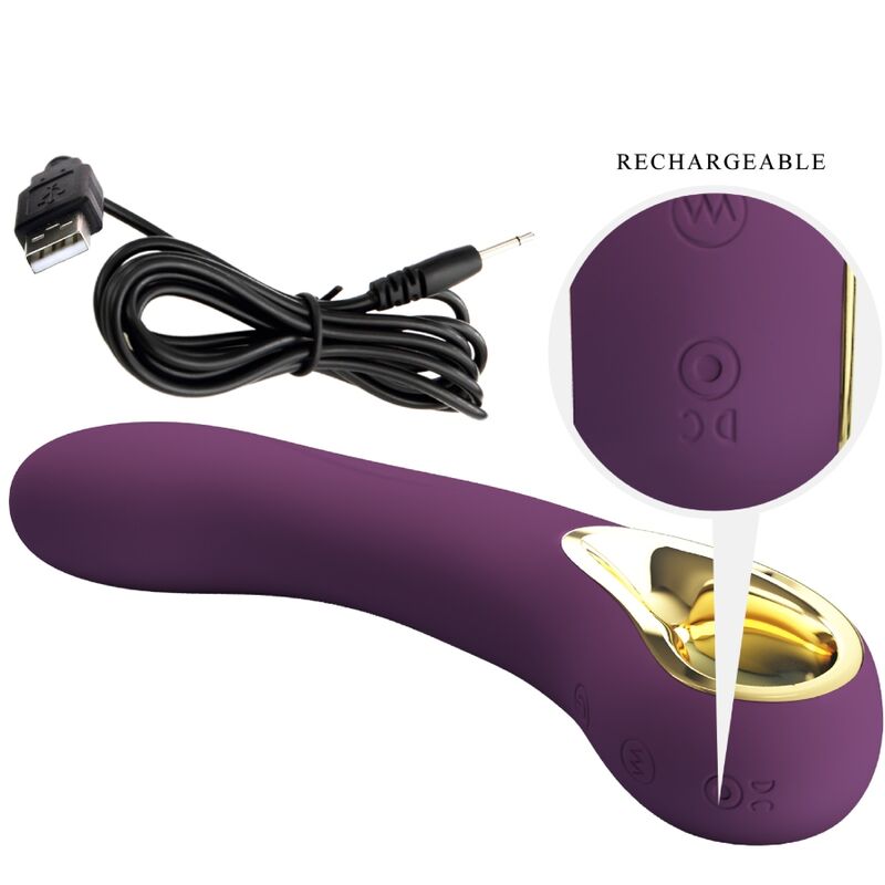Pretty love - ethan vibratore ricaricabile viola-4