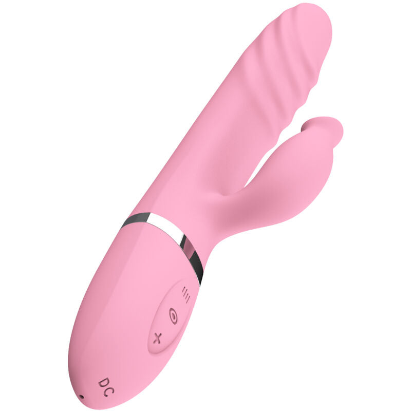 Armony - vibratore e spinta con lingua rosa effetto calore