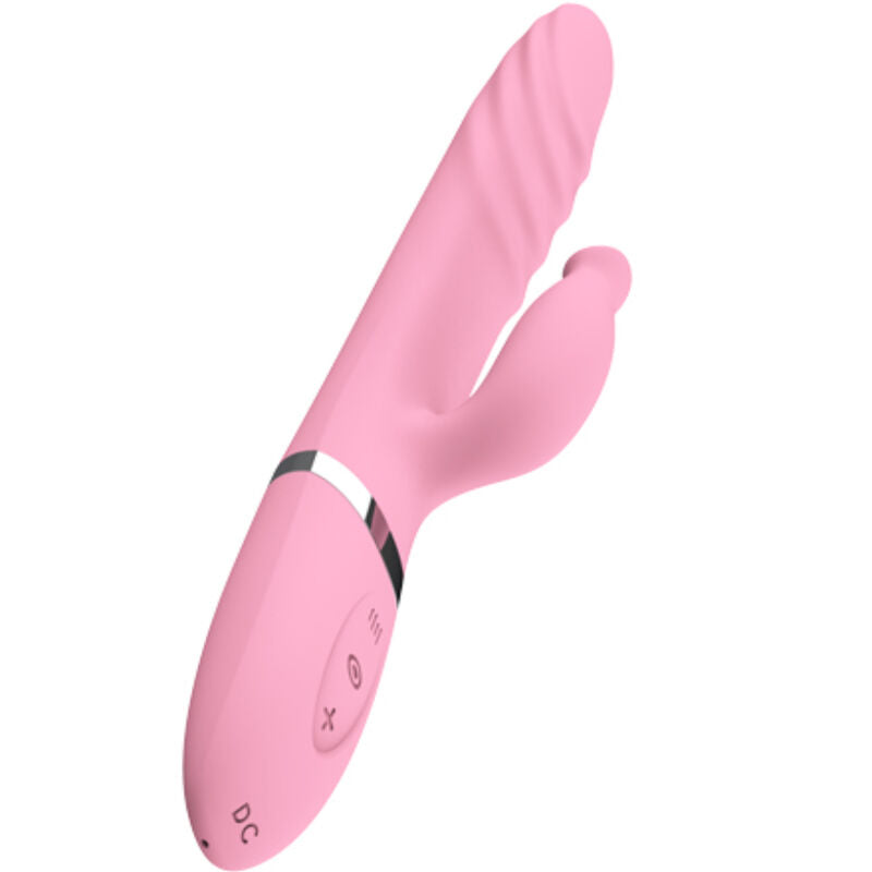 Armony - vibratore e spinta con lingua rosa effetto calore