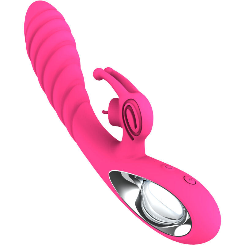 Armony - vibratore vicky rabbit con linguetta tirante fucsia