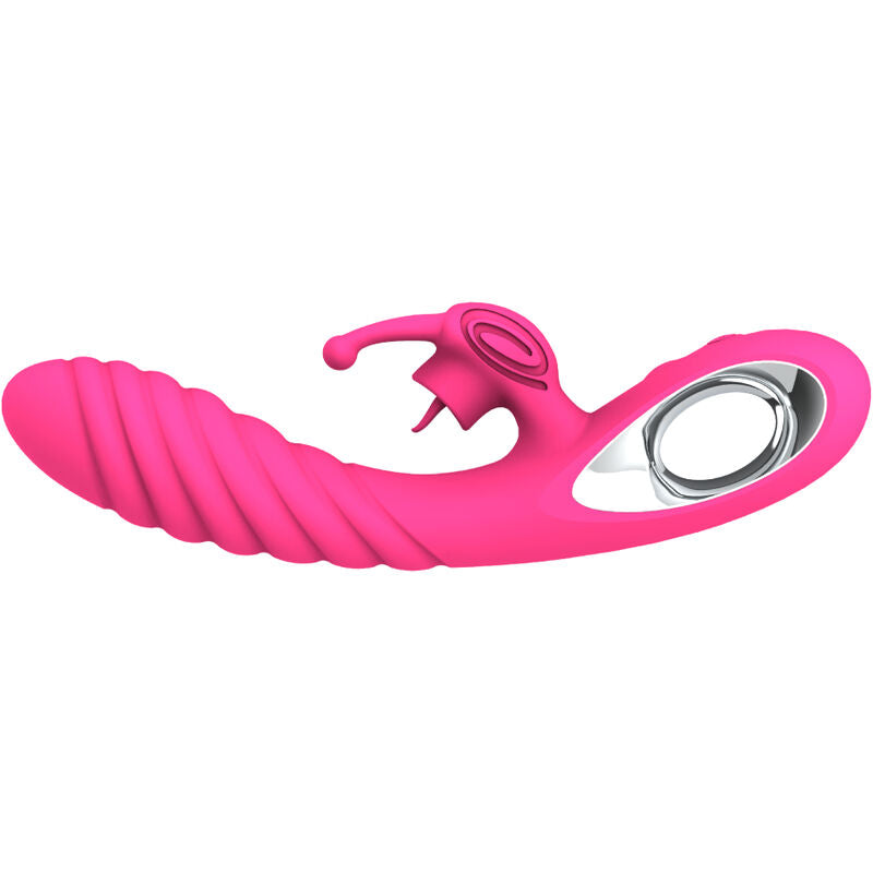 Armony - vibratore vicky rabbit con linguetta tirante fucsia