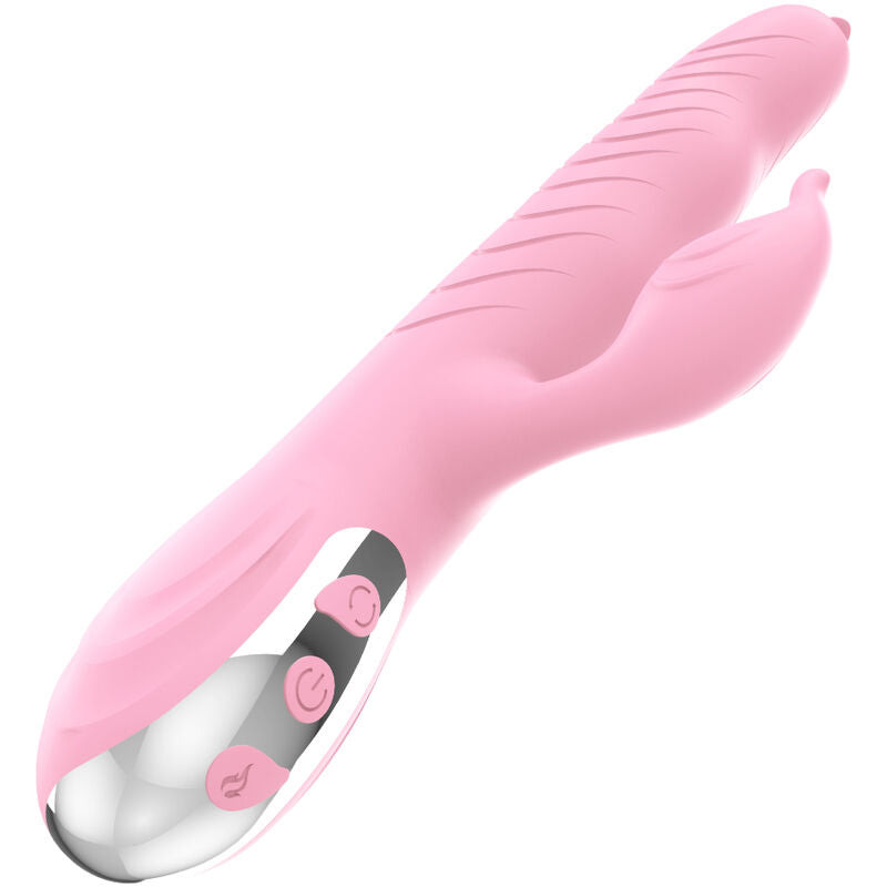 Armony - vibratore marcia e spinta doppia lingua effetto calore rosa