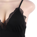 Subblime - orsacchiotto con dettagli in pizzo floreale nero l/xl-4