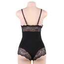 Subblime - orsacchiotto con dettagli in pizzo floreale nero l/xl-5