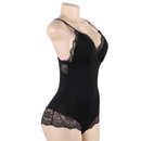 Subblime - orsacchiotto con dettagli in pizzo floreale nero l/xl-7